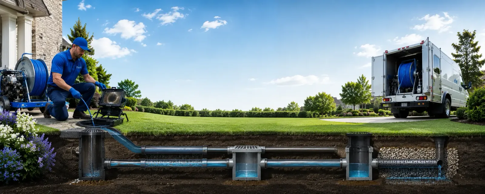 Outdoor drain cleaning information for Orbisonia, PA